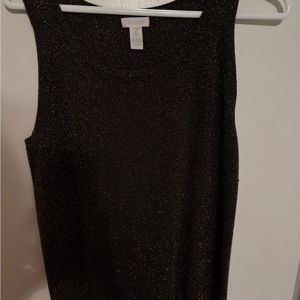 Chico's Brown Sleeveless Tank Top Sparkly